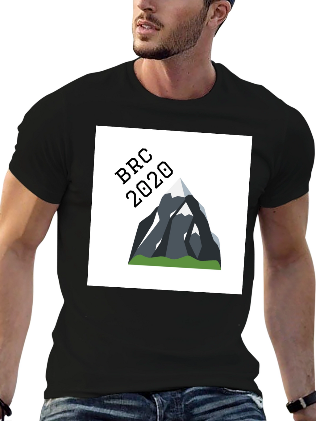 BRC 2020 Mountain Graphic Tee - Black Cotton Blend