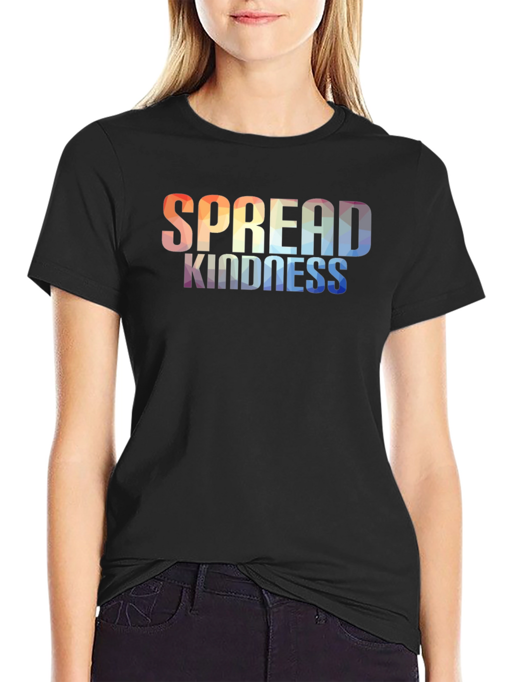 Spread Kindness Graphic Tee - Black Casual Shirt