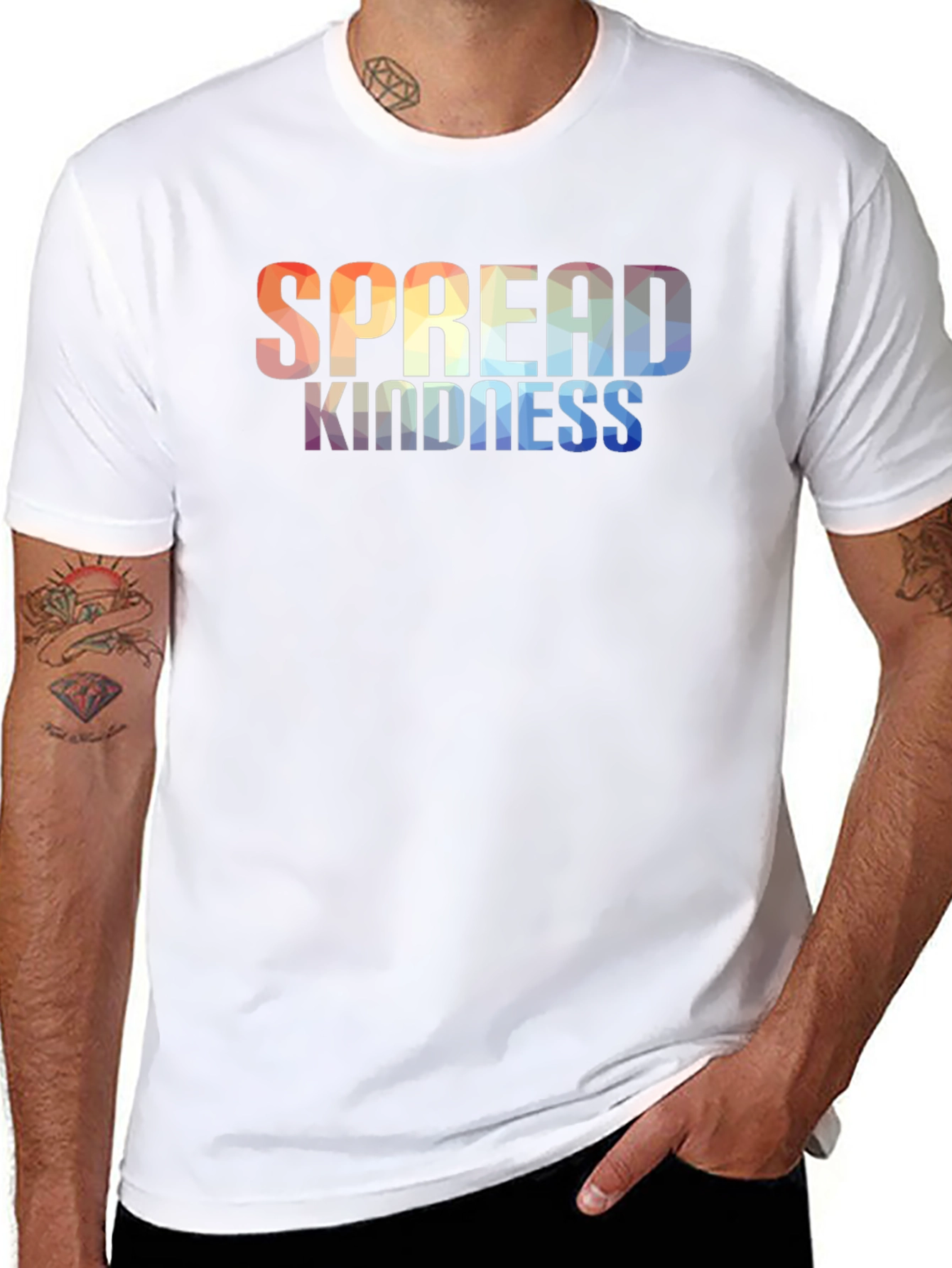 Spread Kindness Graphic Tee - Black Casual Shirt