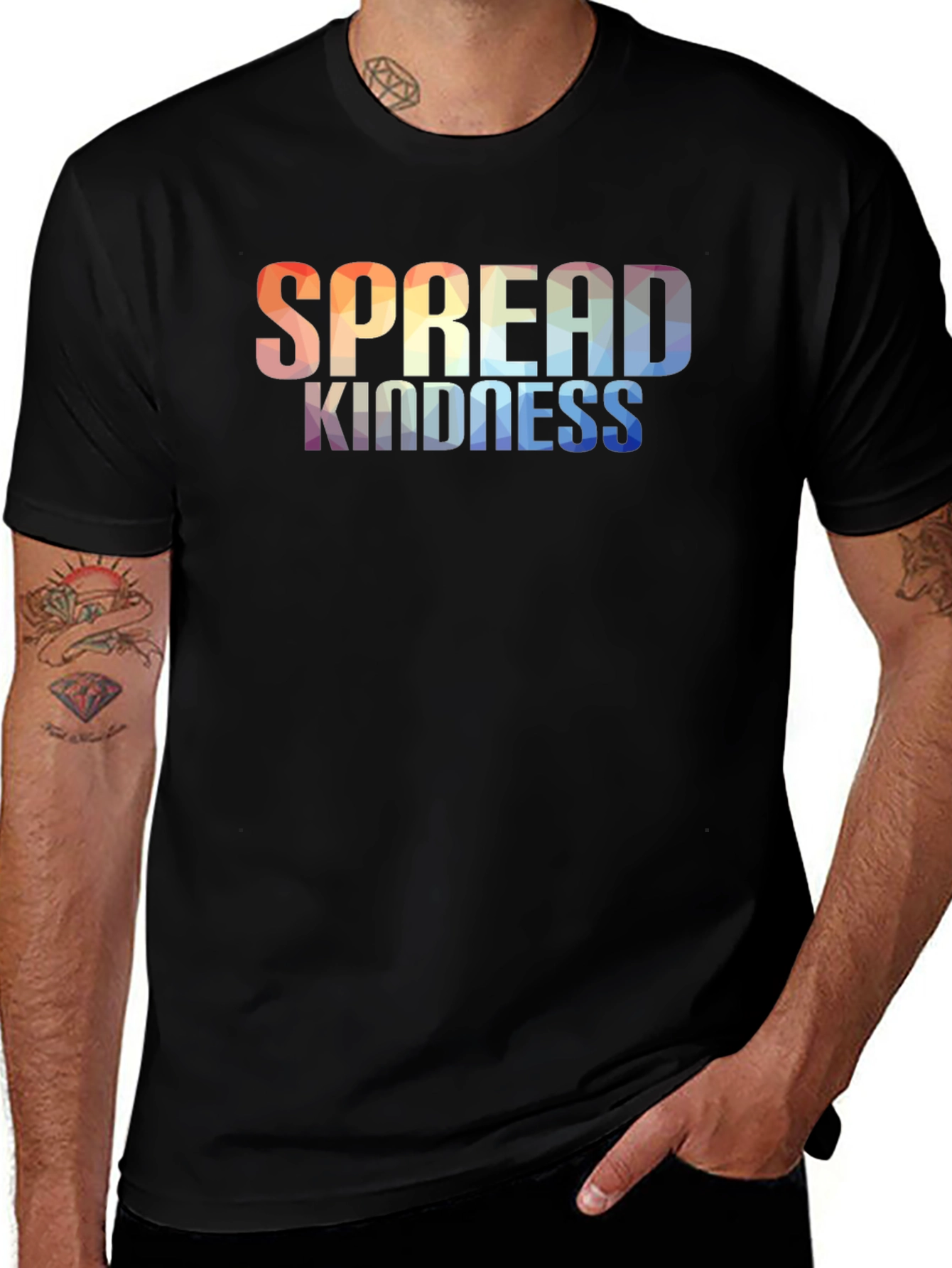 Spread Kindness Graphic Tee - Black Casual Shirt