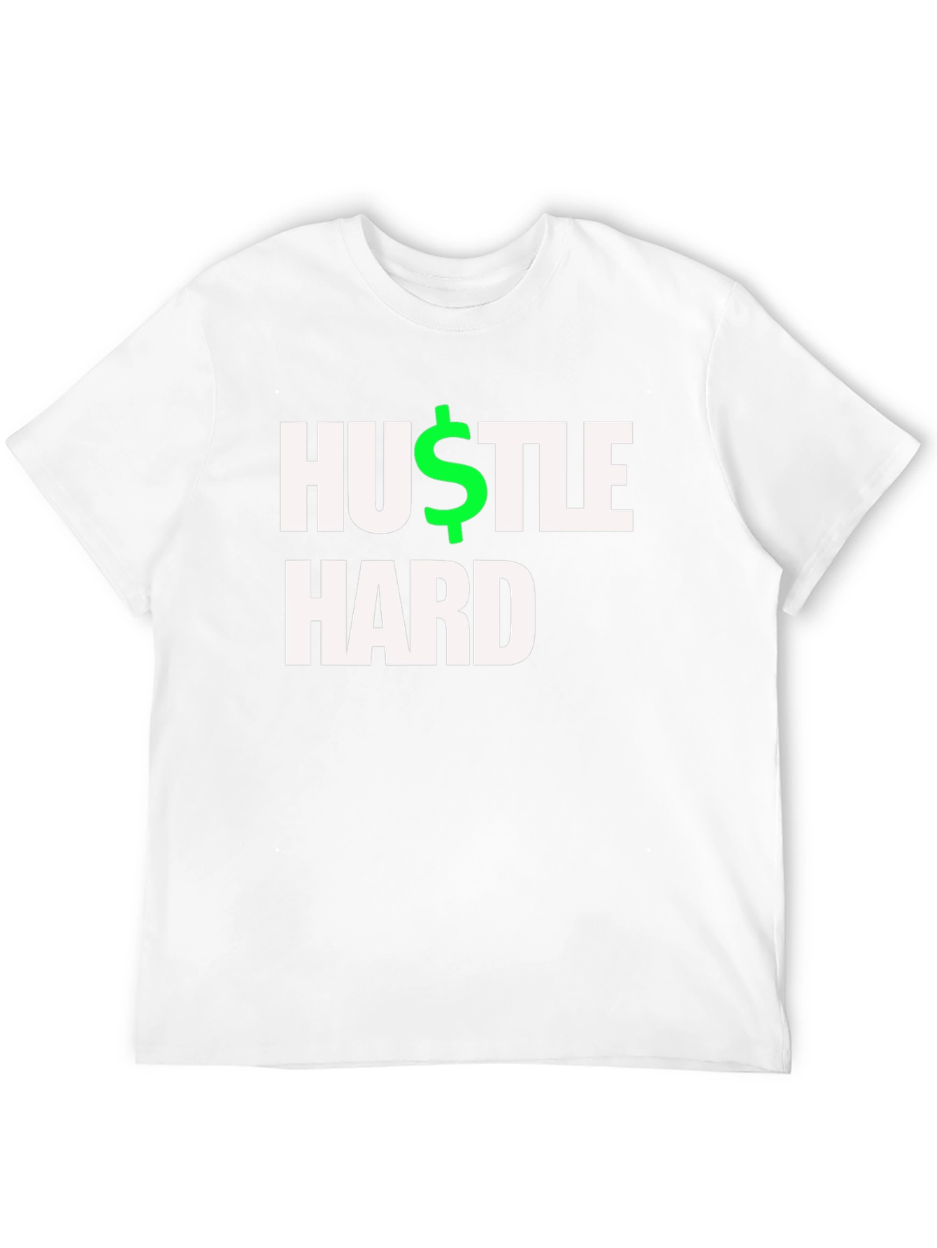 Hustle Hard Black T-Shirt - Motivational Design