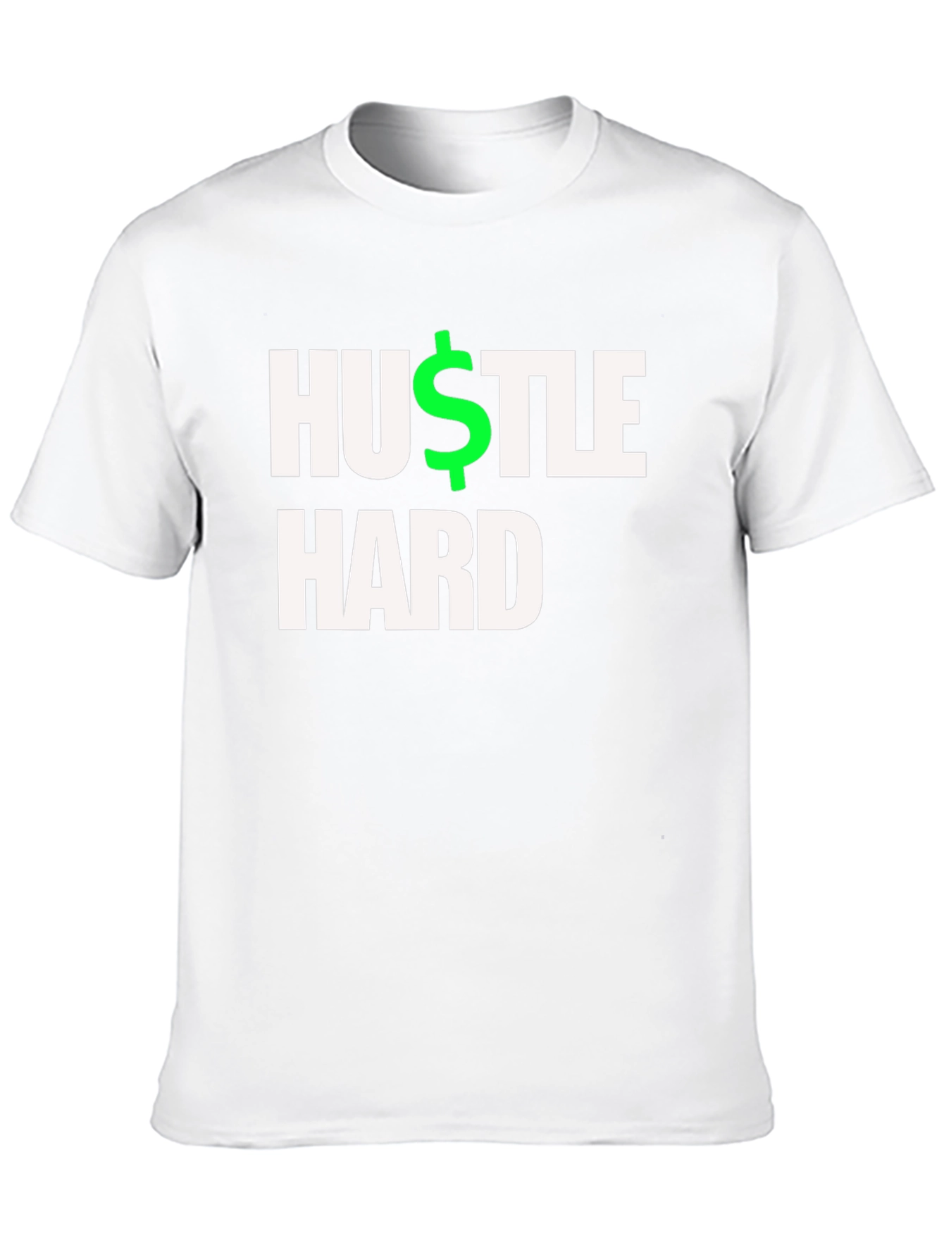 Hustle Hard Black T-Shirt - Motivational Design