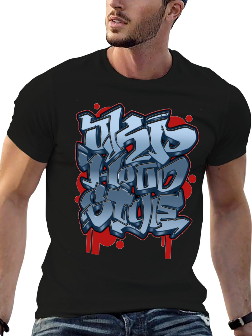 Urban Style Graphic Tee - Street Art Design