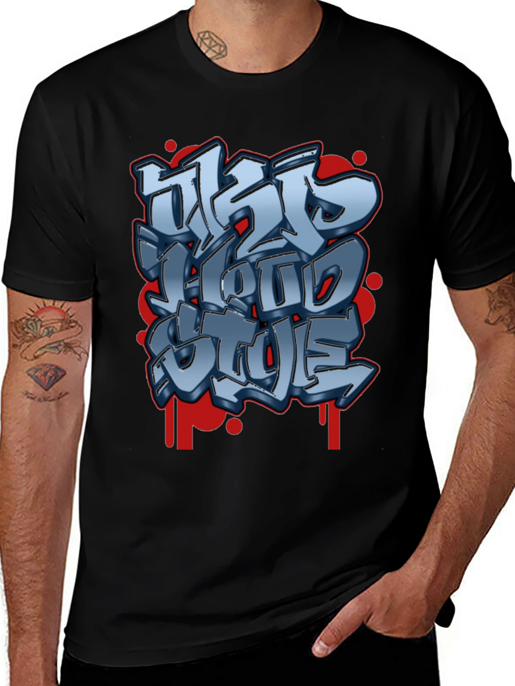 Urban Style Graphic Tee - Street Art Design