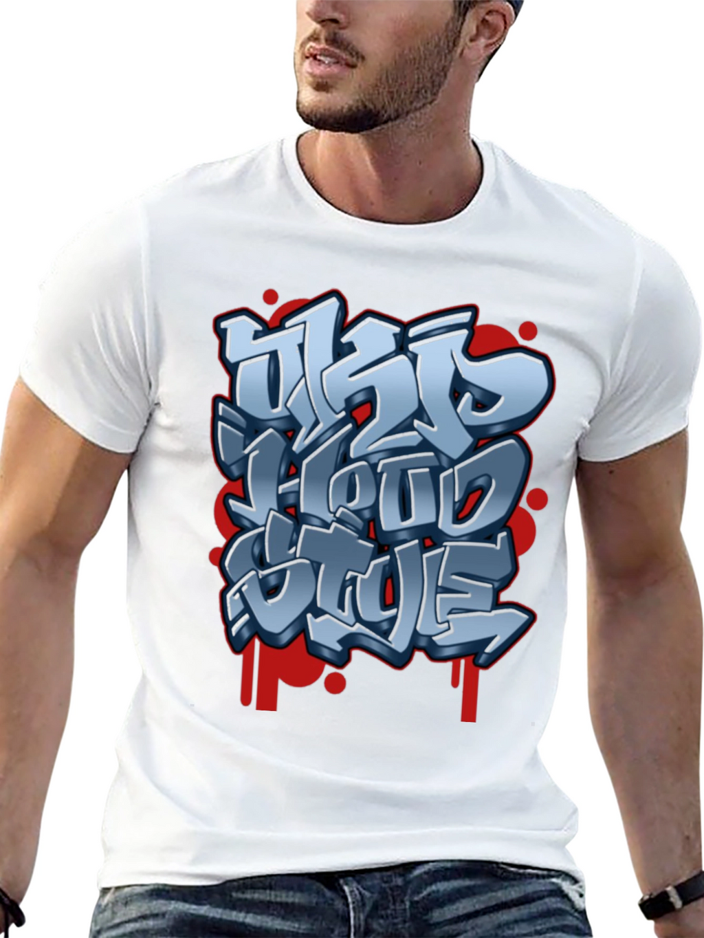 Urban Style Graphic Tee - Street Art Design