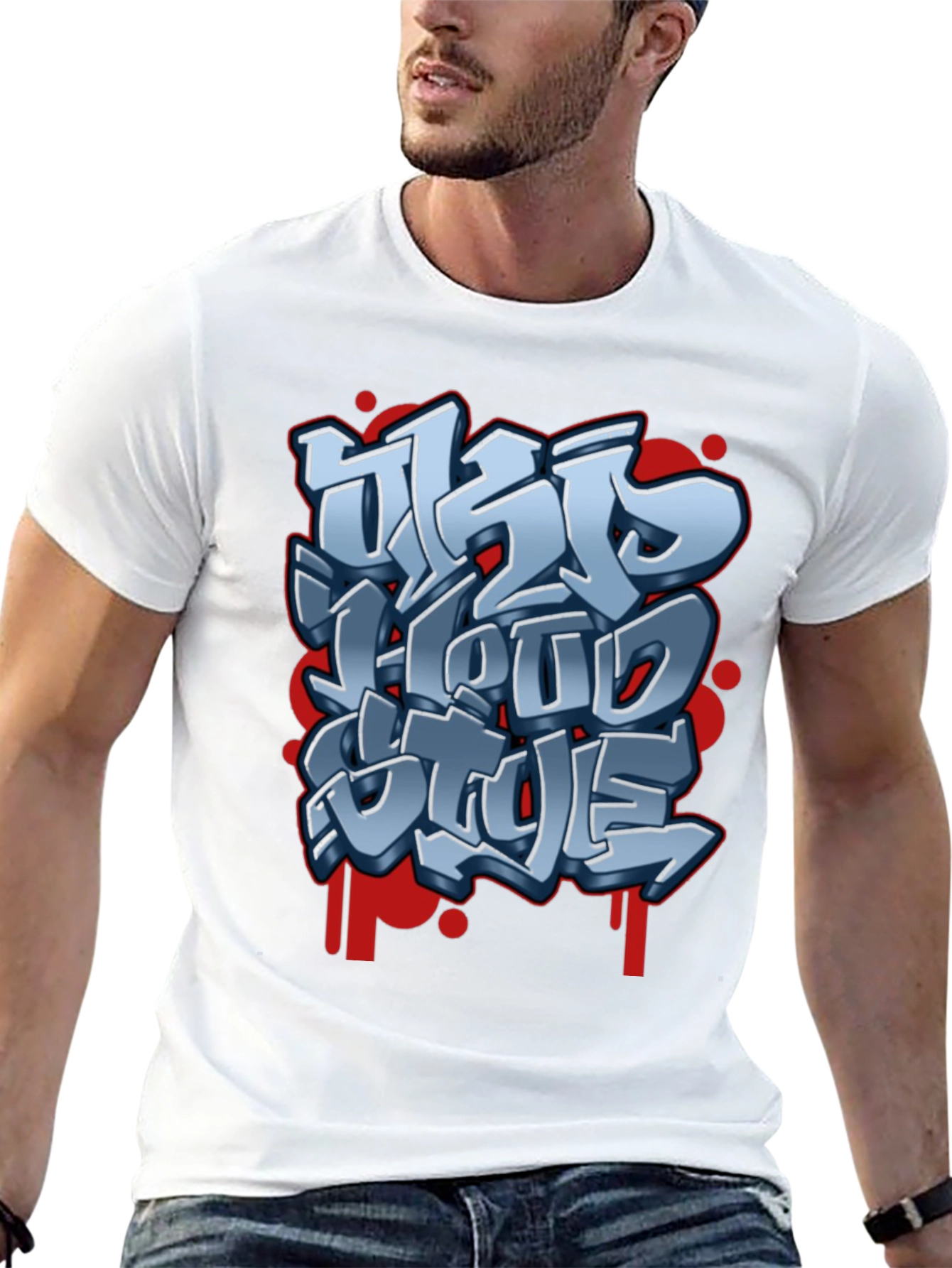 Urban Style Graphic Tee - Street Art Design
