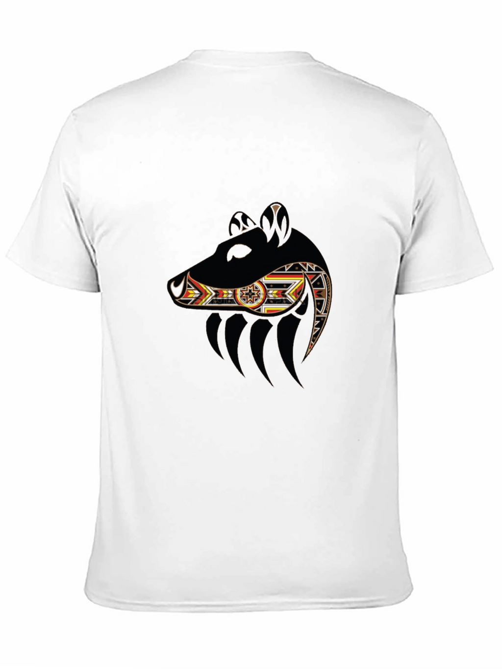 Tribal Bear Graphic Black T-Shirt
