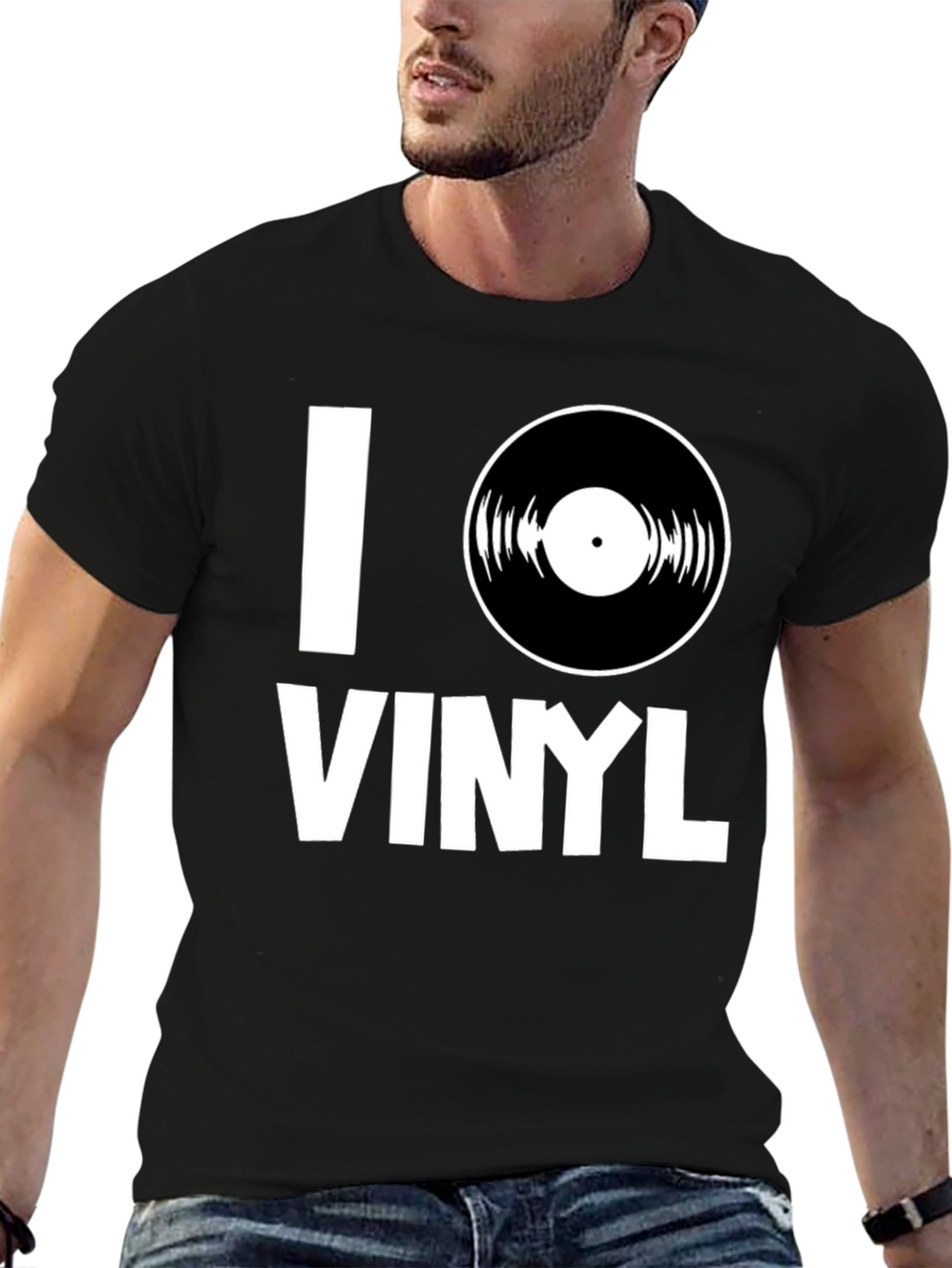 I Love Vinyl T-Shirt - Music Lover Tee