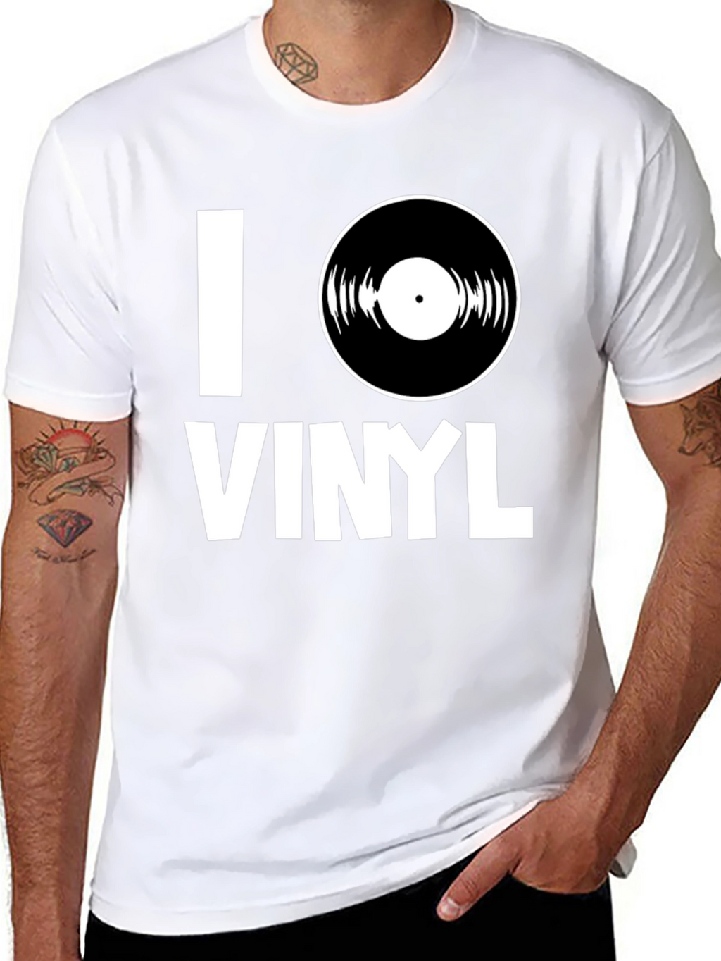 I Love Vinyl T-Shirt - Music Lover Tee