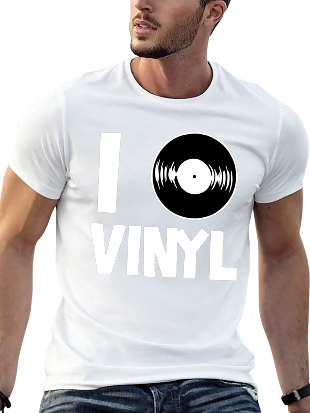 I Love Vinyl T-Shirt - Music Lover Tee