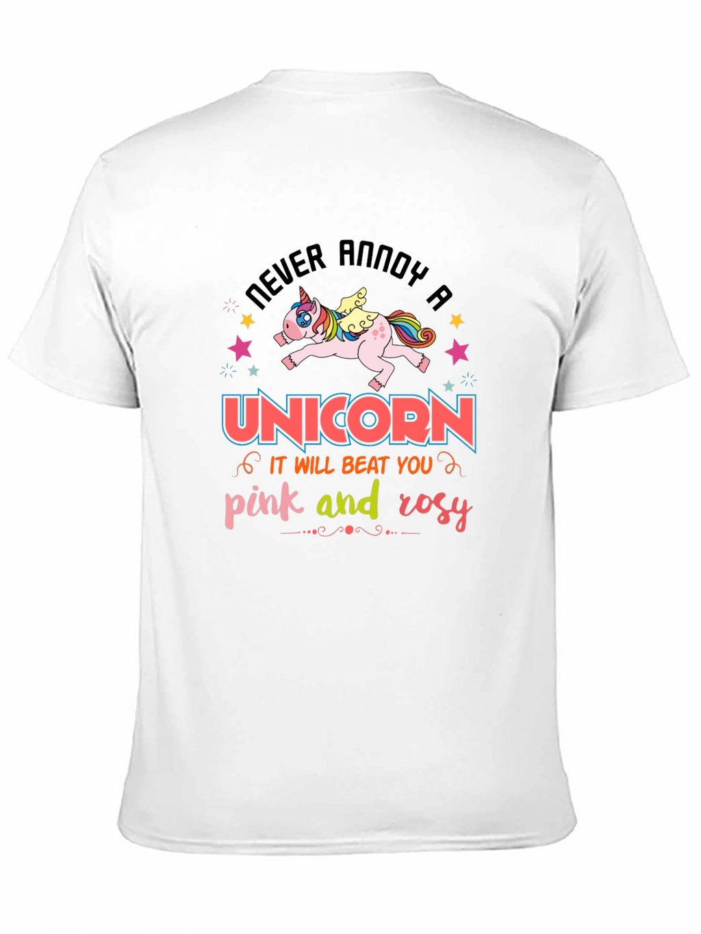 Never Annoy a Unicorn Black T-Shirt