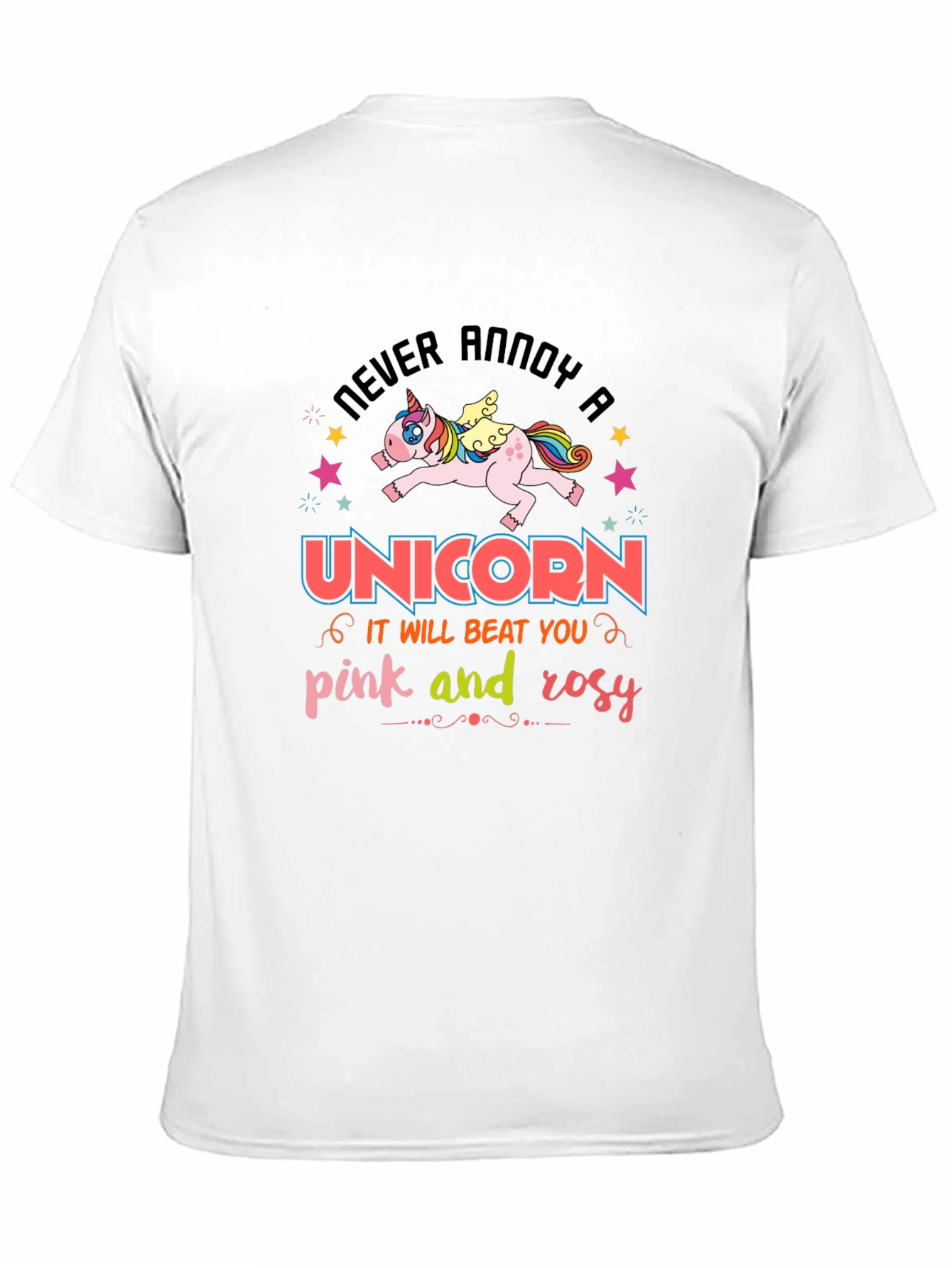 Never Annoy a Unicorn Black T-Shirt