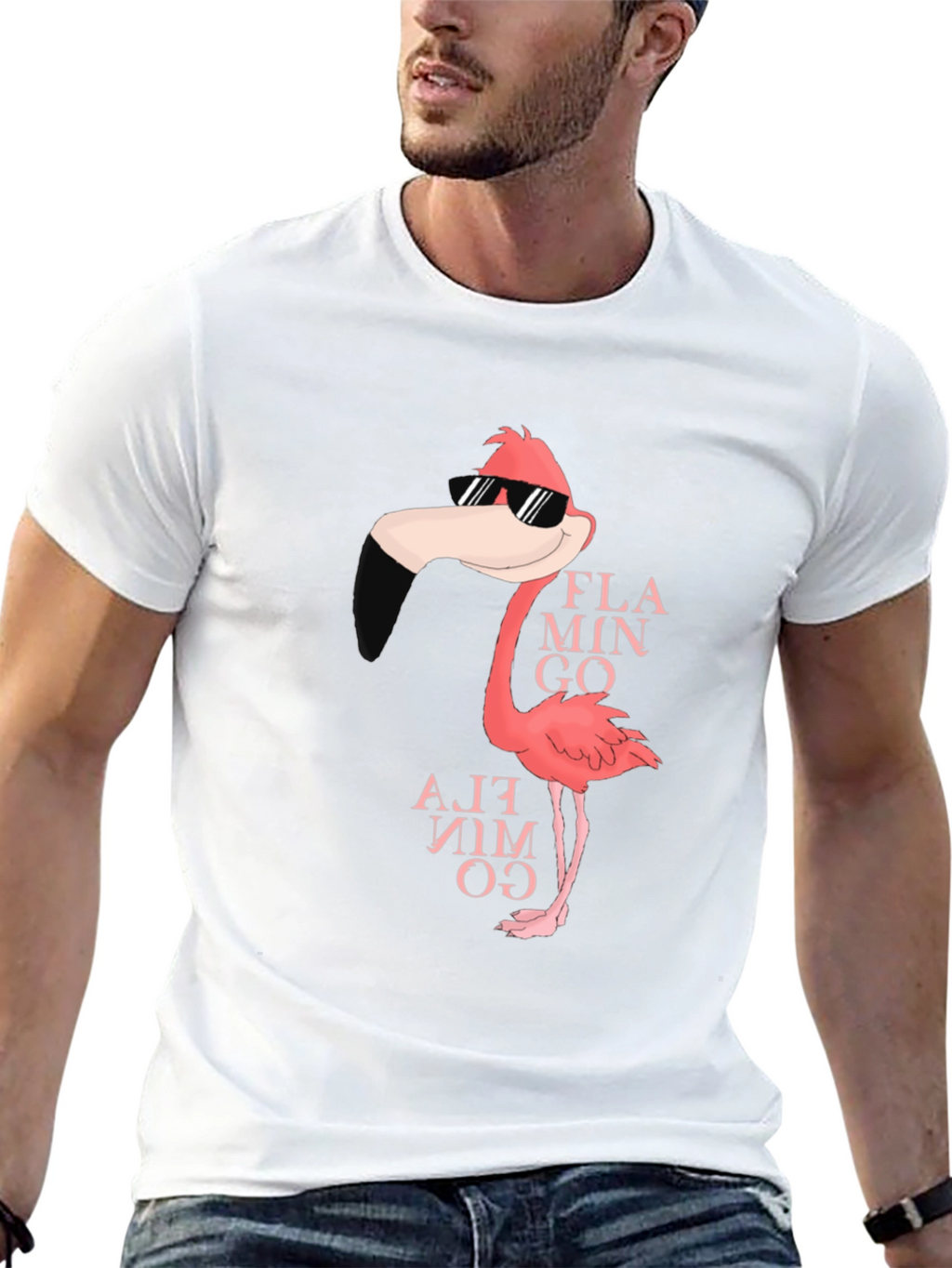 Cool Flamingo Graphic T-Shirt