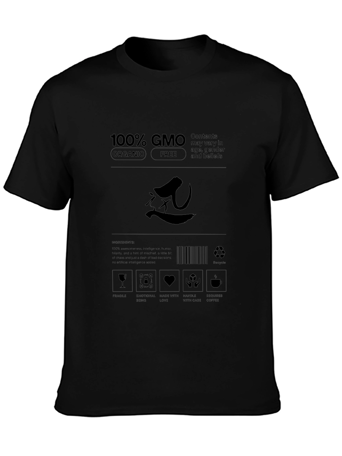 100% GMO Organic Free T-Shirt - Express Yourself!