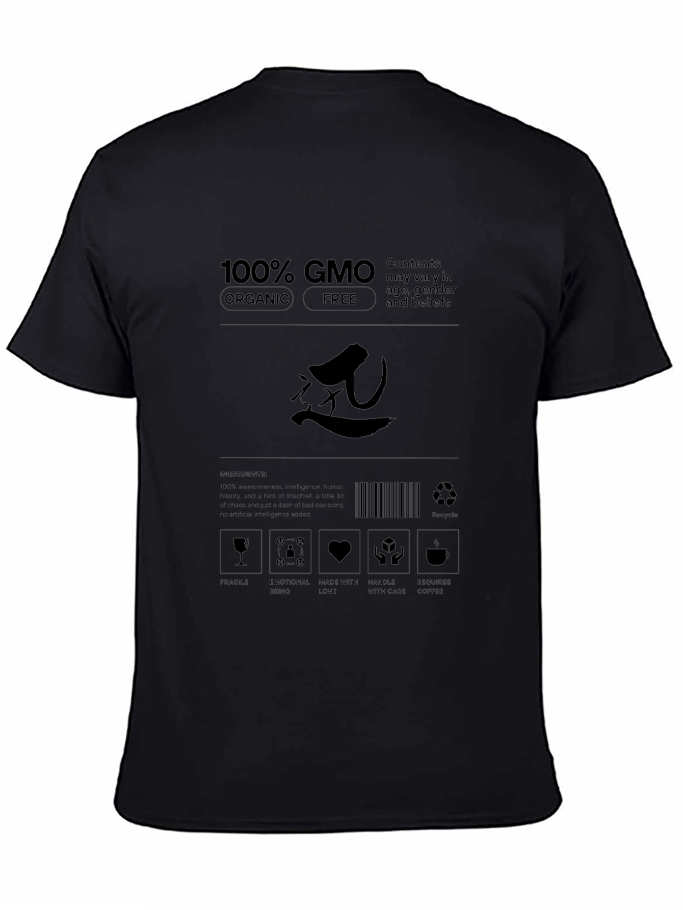 100% GMO Organic Free T-Shirt - Express Yourself!