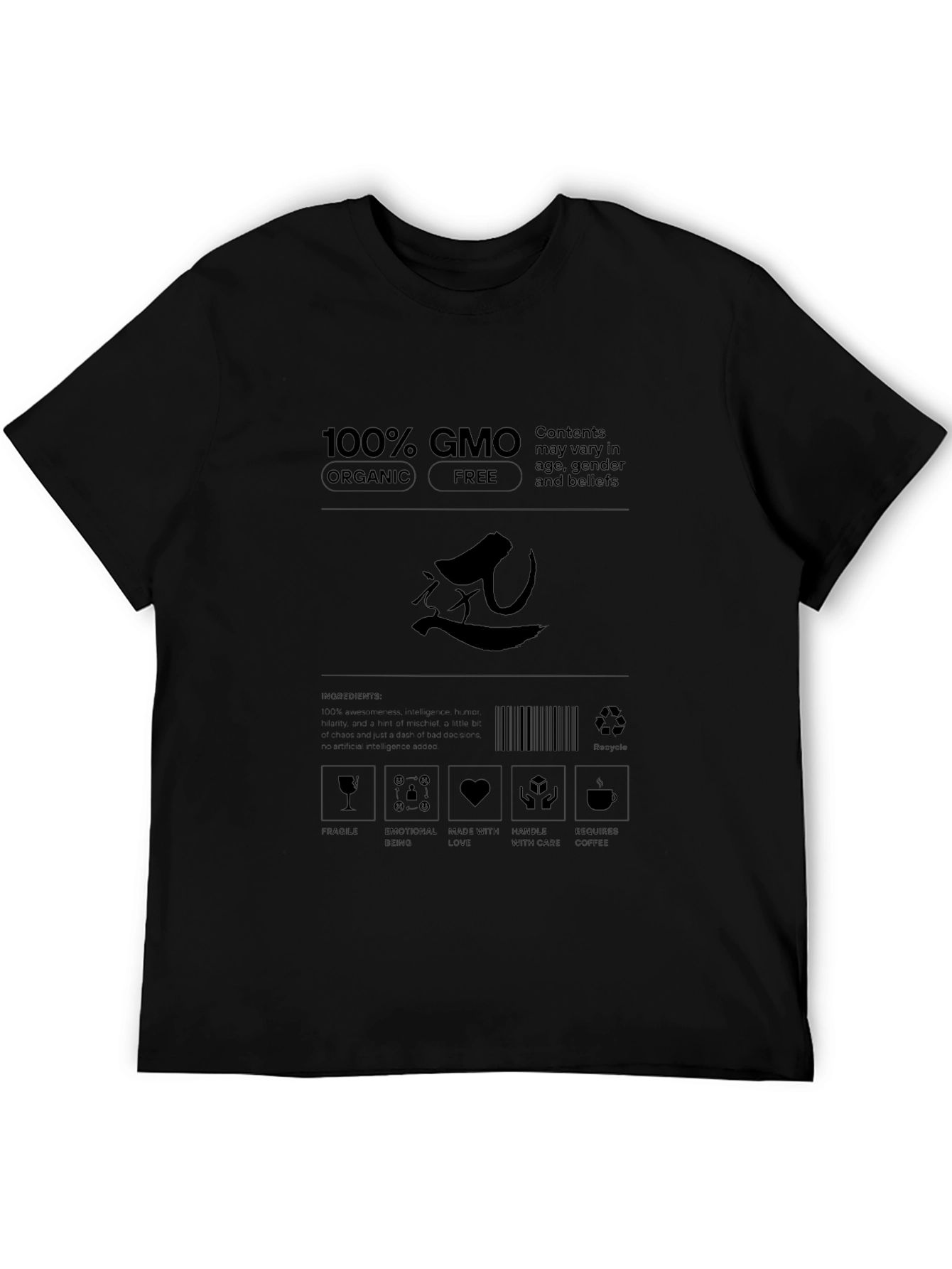 100% GMO Organic Free T-Shirt - Express Yourself!