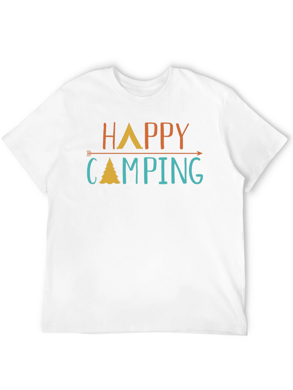 Happy Camping Graphic Tee - Adventure Awaits!