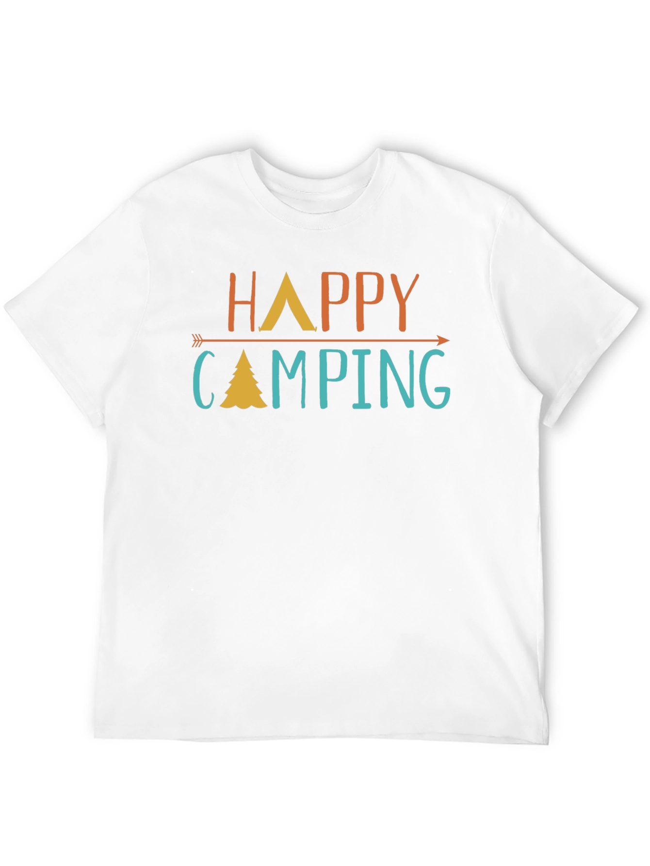 Happy Camping Graphic Tee - Adventure Awaits!