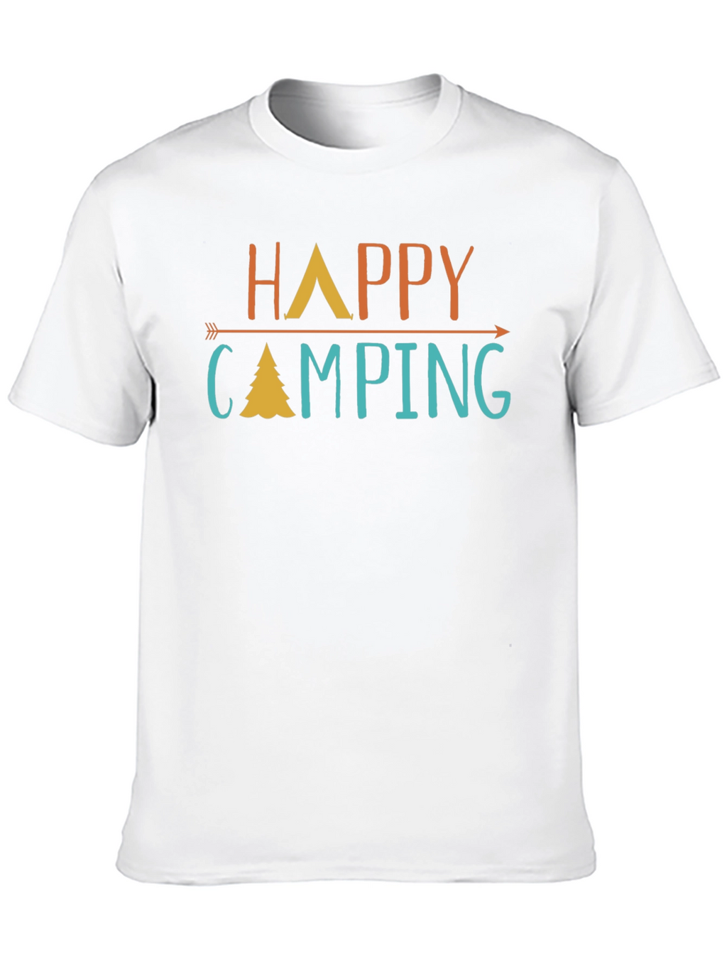 Happy Camping Graphic Tee - Adventure Awaits!
