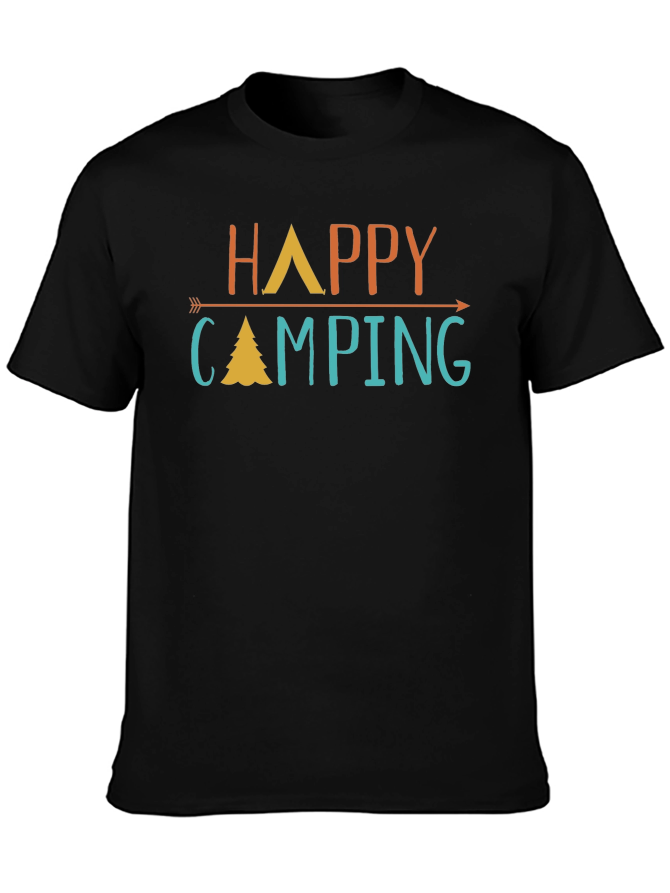 Happy Camping Graphic Tee - Adventure Awaits!