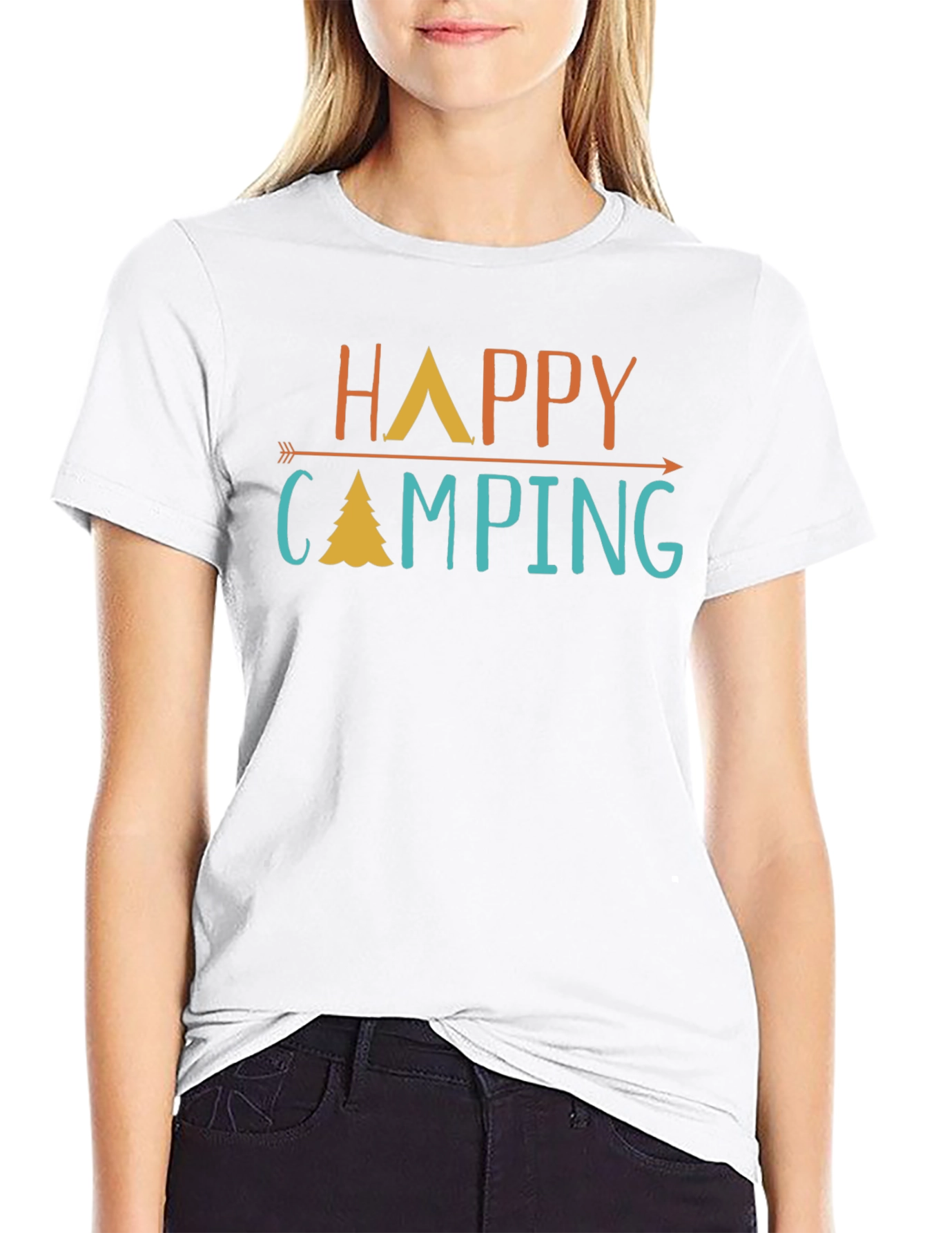 Happy Camping Graphic Tee - Adventure Awaits!