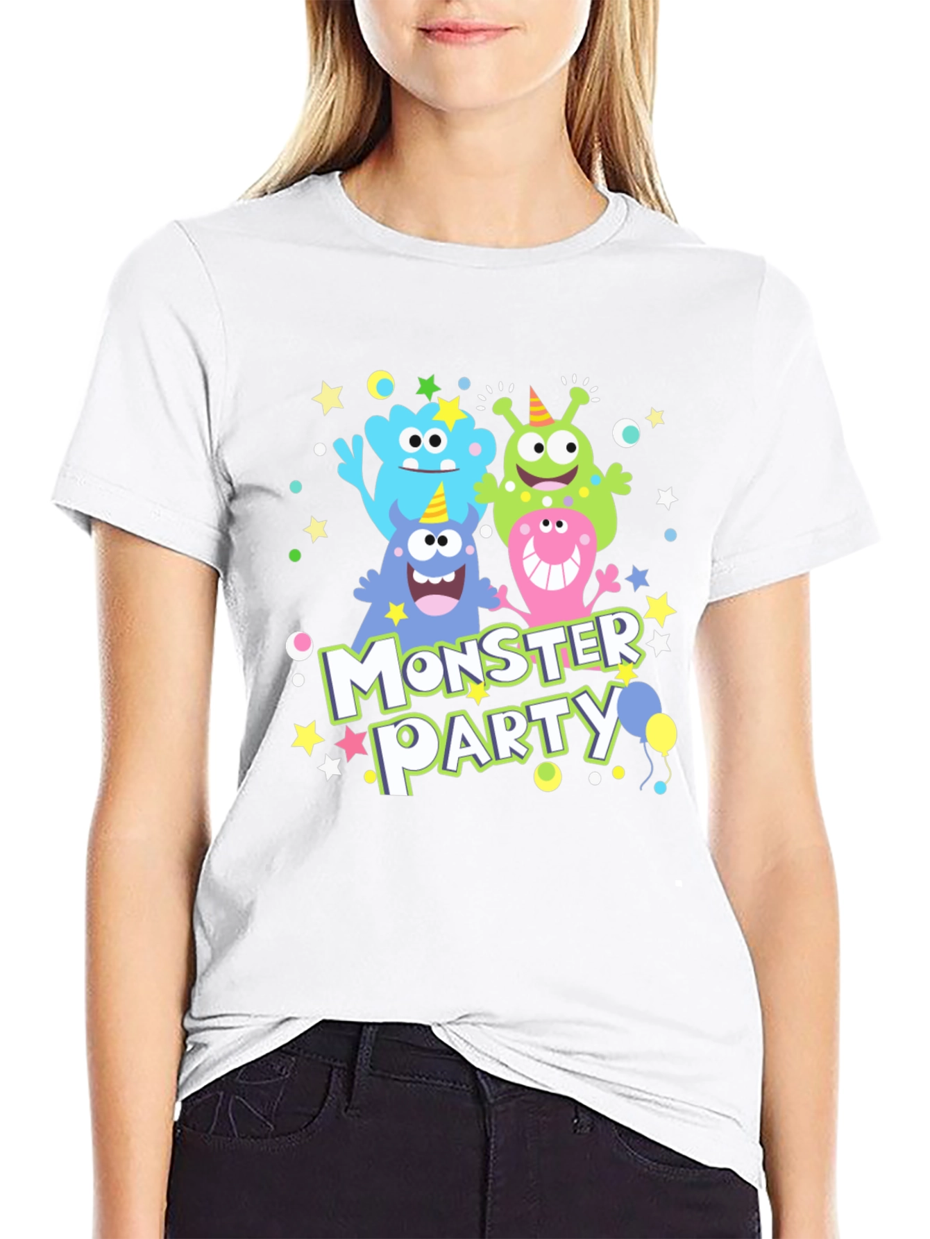 Monster Party T-Shirt Cute Monster Graphic Tee