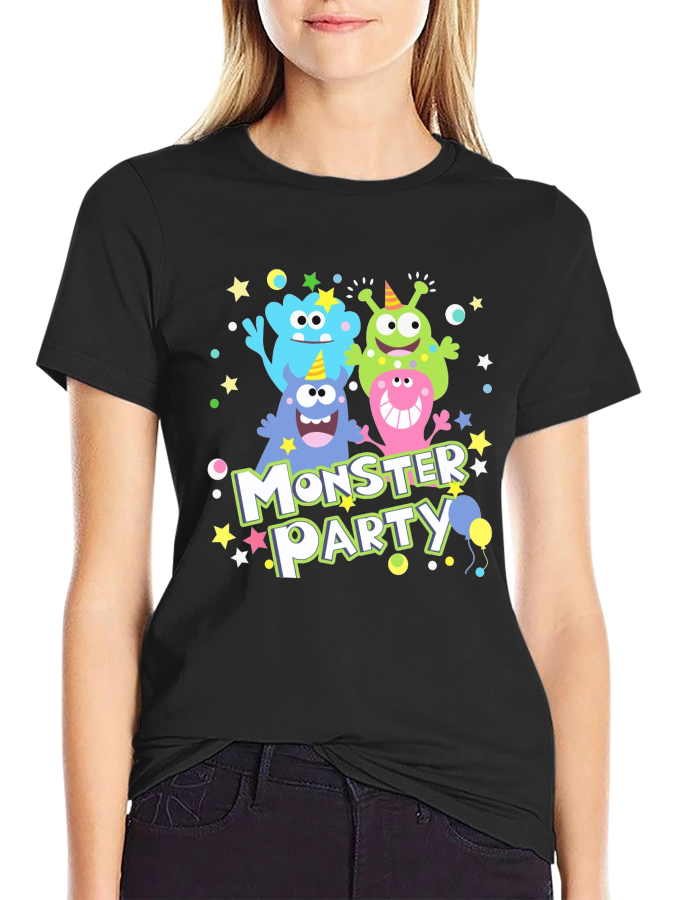 Monster Party T-Shirt Cute Monster Graphic Tee