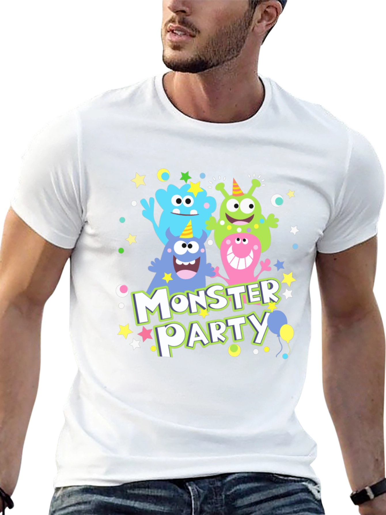 Monster Party T-Shirt Cute Monster Graphic Tee