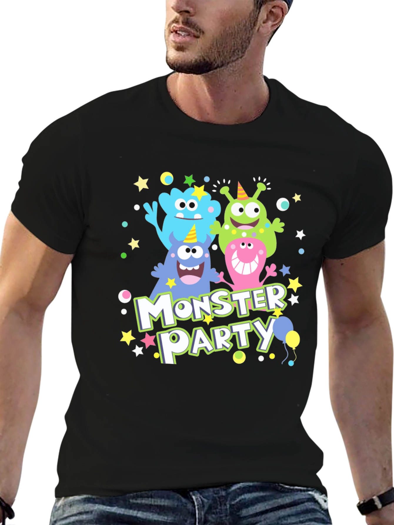 Monster Party T-Shirt Cute Monster Graphic Tee