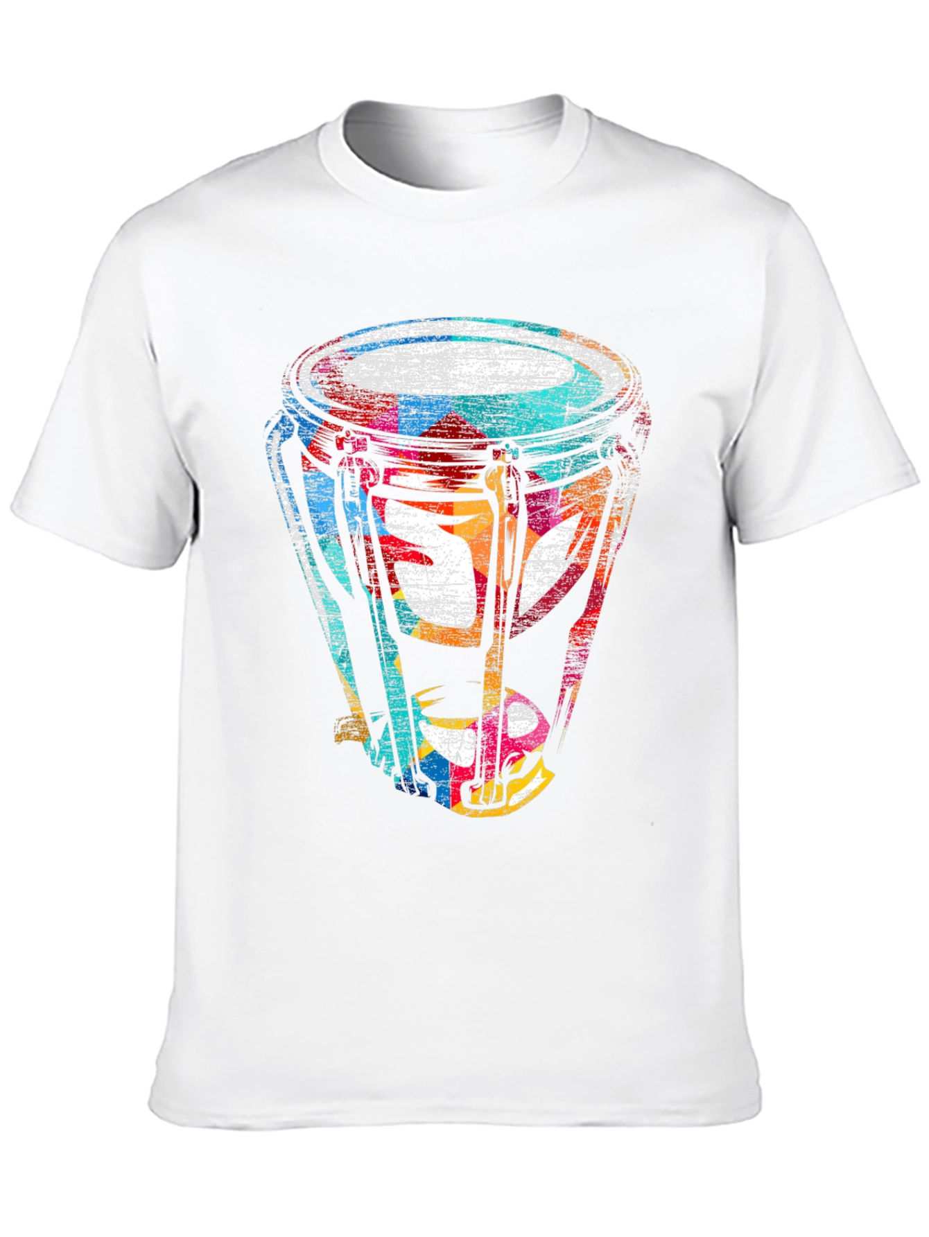 Colorful Conga Drum Graphic Tee