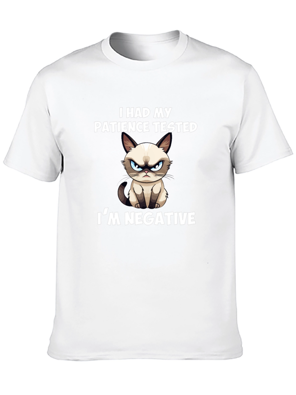 Grumpy Cat T-Shirt: Patience Tested Im Negative