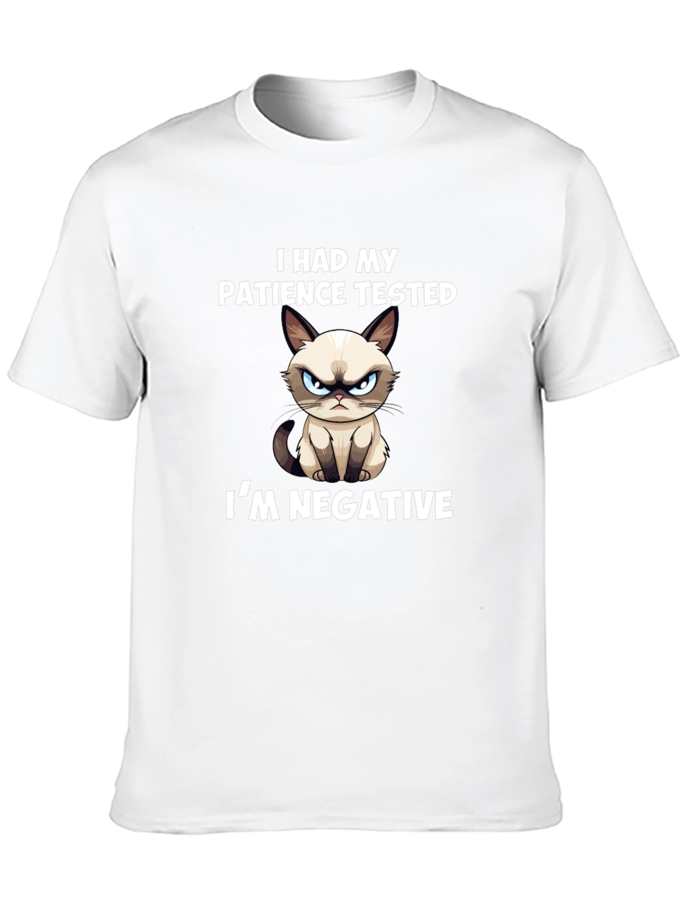 Grumpy Cat T-Shirt: Patience Tested Im Negative