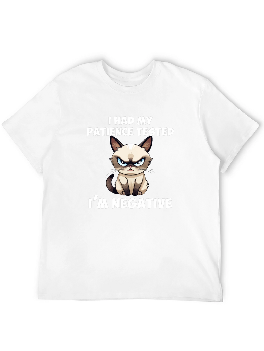 Grumpy Cat T-Shirt: Patience Tested Im Negative
