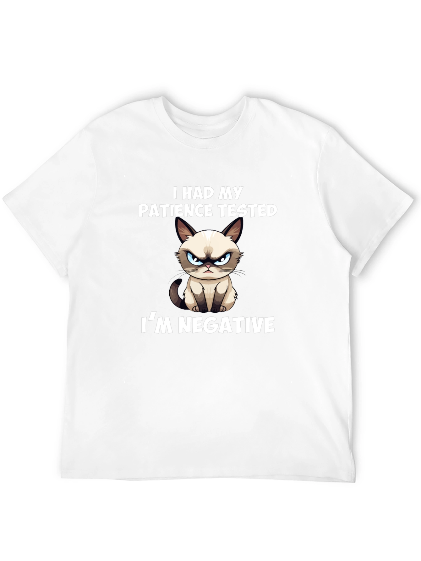 Grumpy Cat T-Shirt: Patience Tested Im Negative