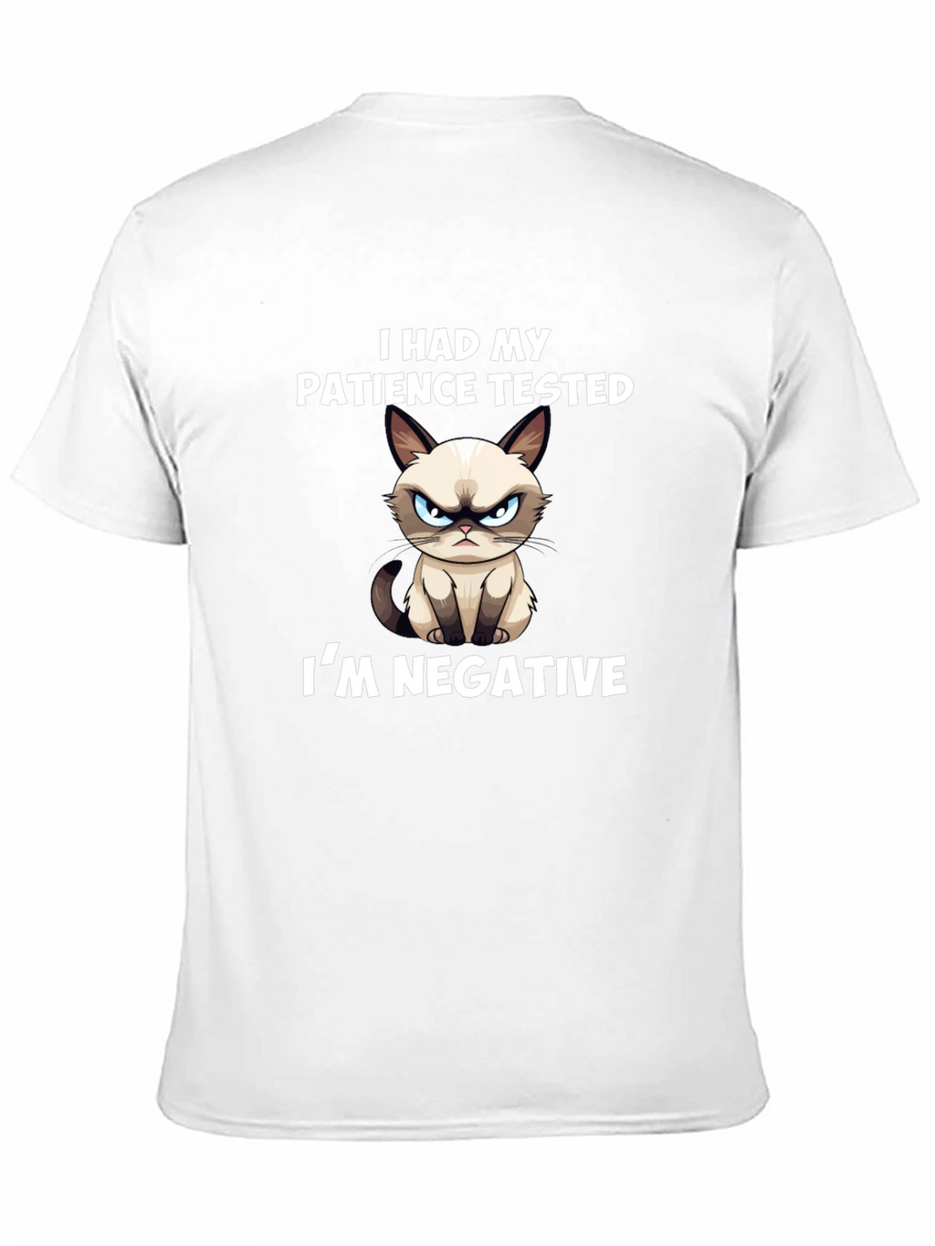 Grumpy Cat T-Shirt: Patience Tested Im Negative