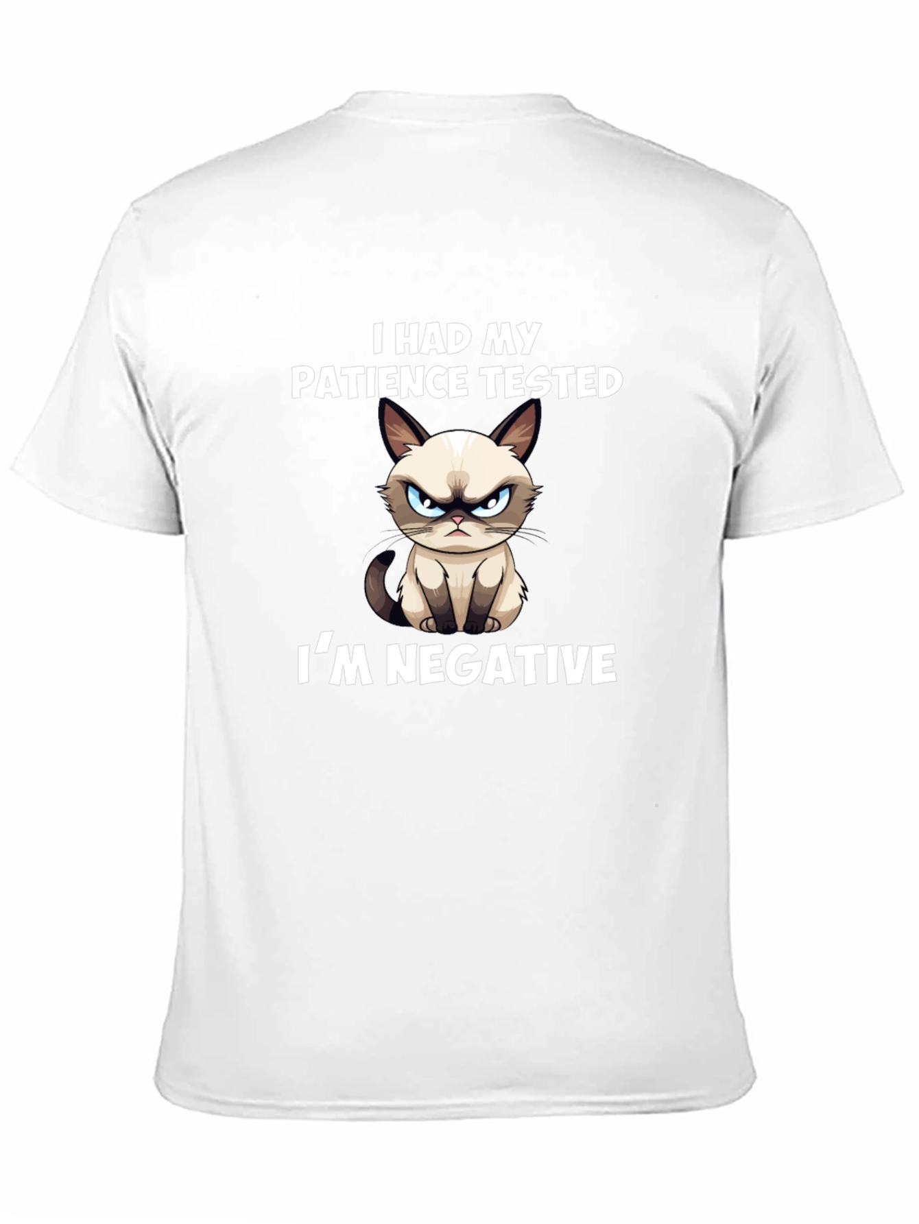 Grumpy Cat T-Shirt: Patience Tested Im Negative
