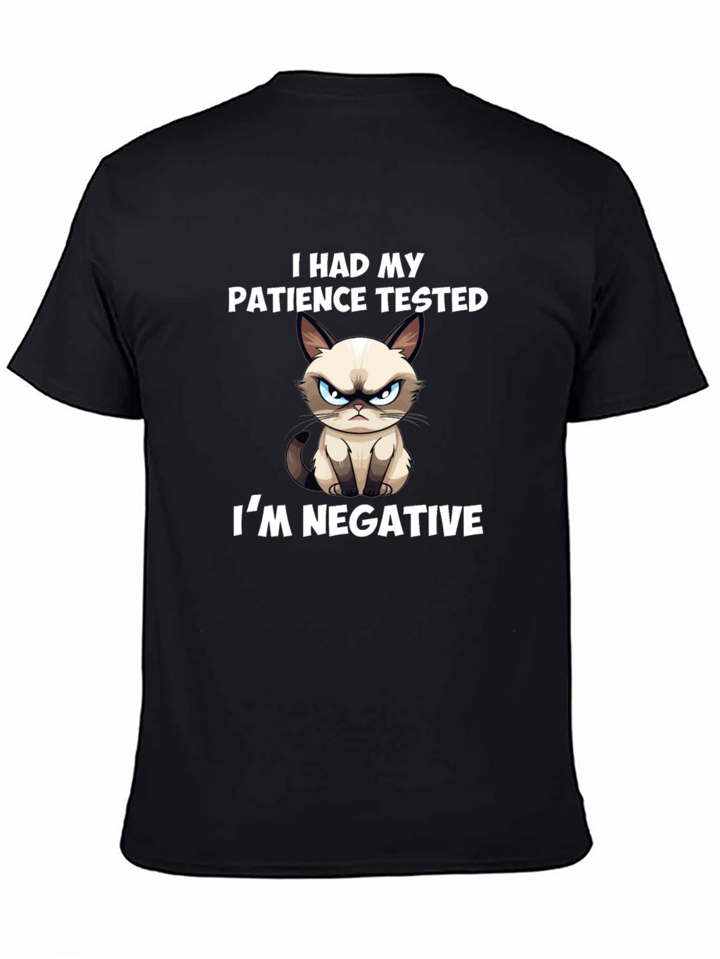 Grumpy Cat T-Shirt: Patience Tested Im Negative