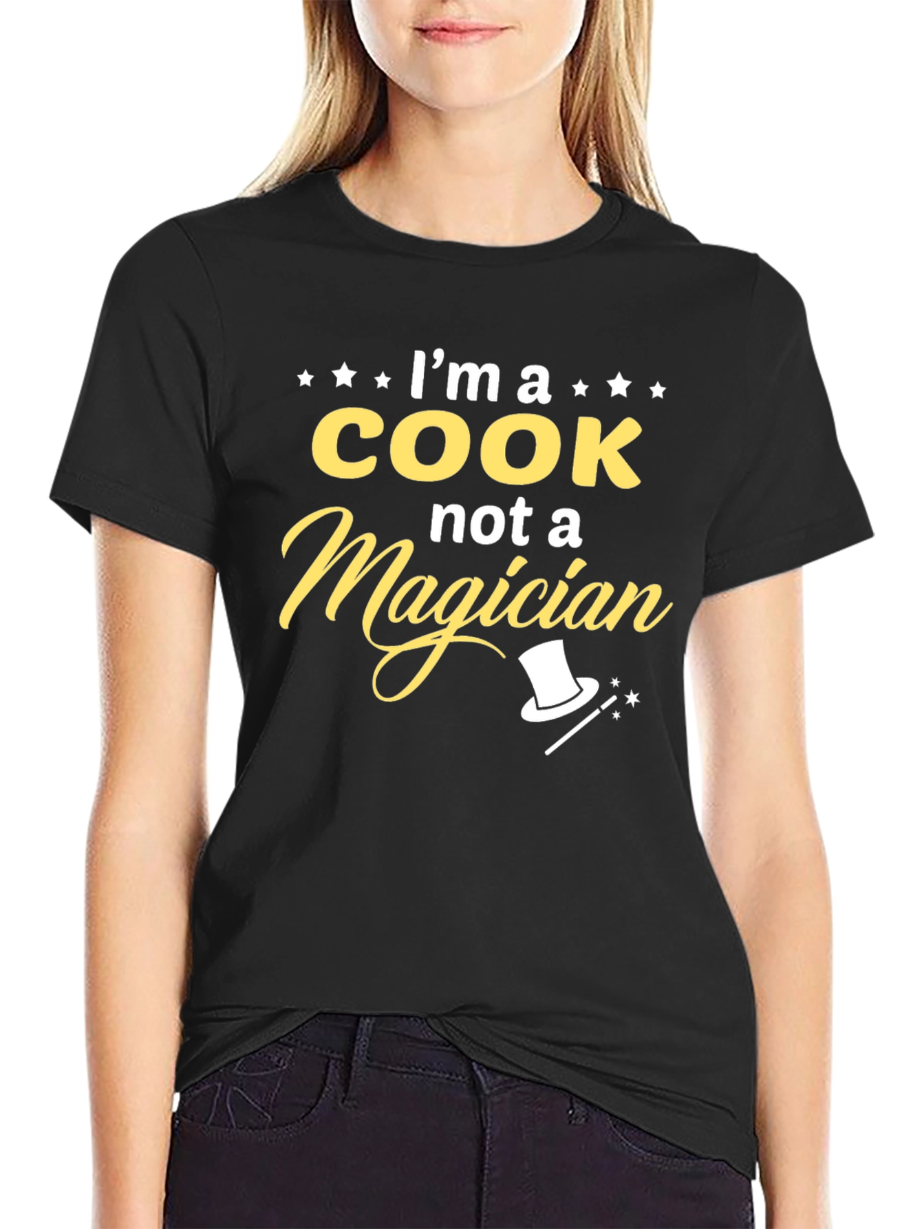 Funny Cook T-Shirt - Im a Cook Not a Magician