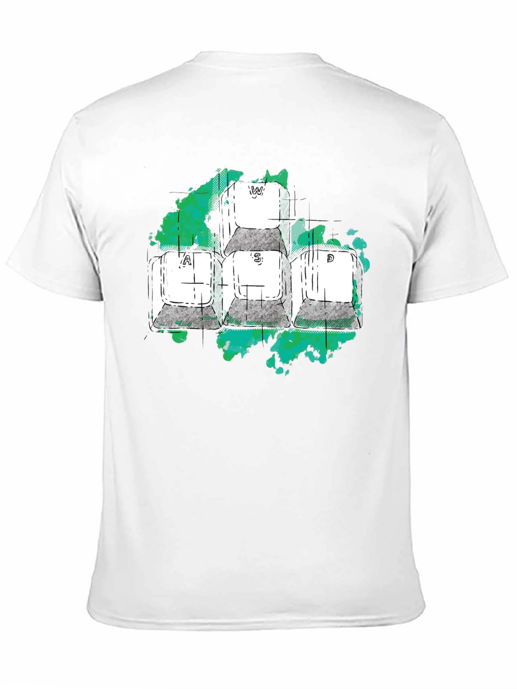 WASD Gaming Keys Graphic T-Shirt