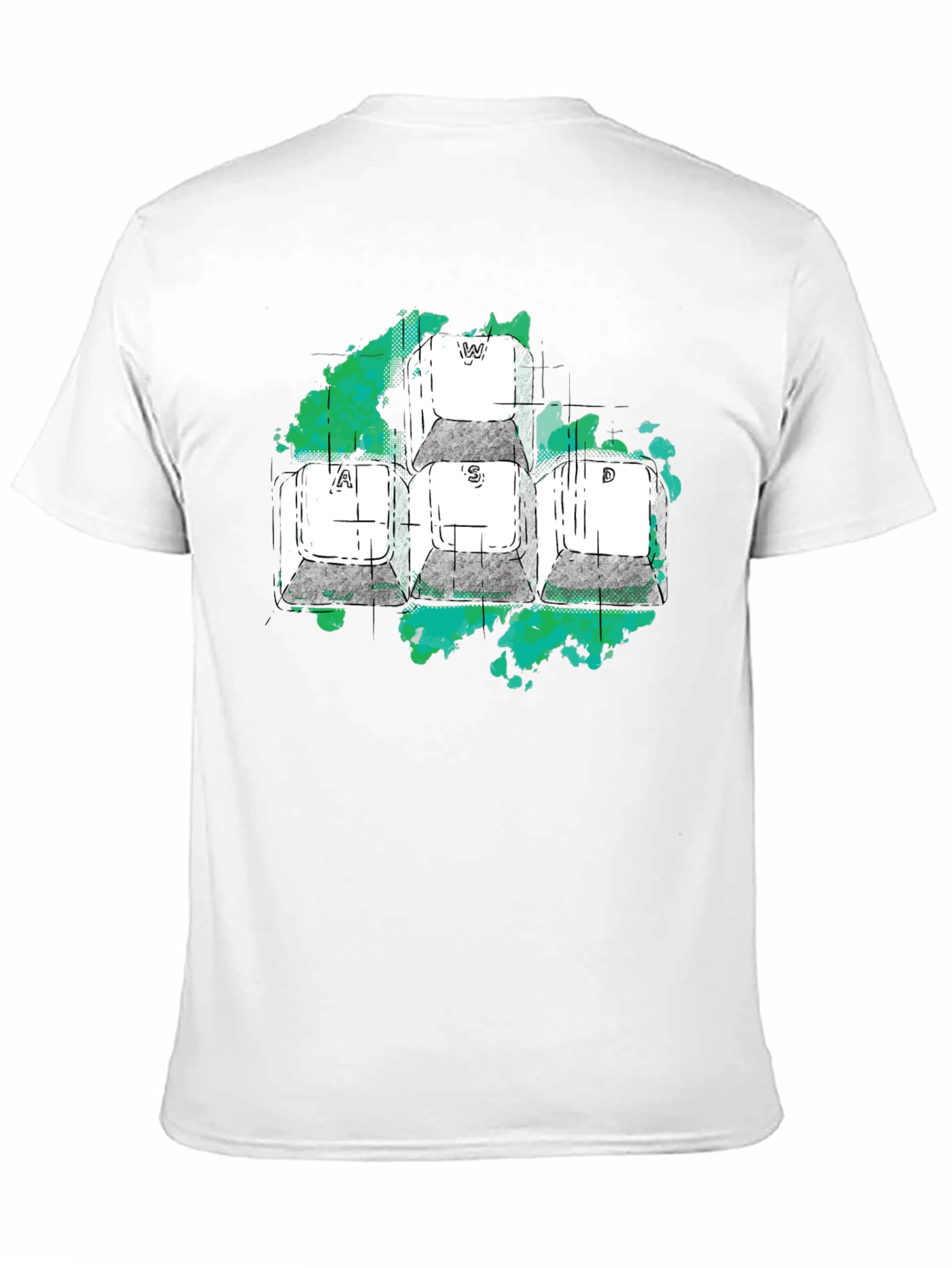 WASD Gaming Keys Graphic T-Shirt