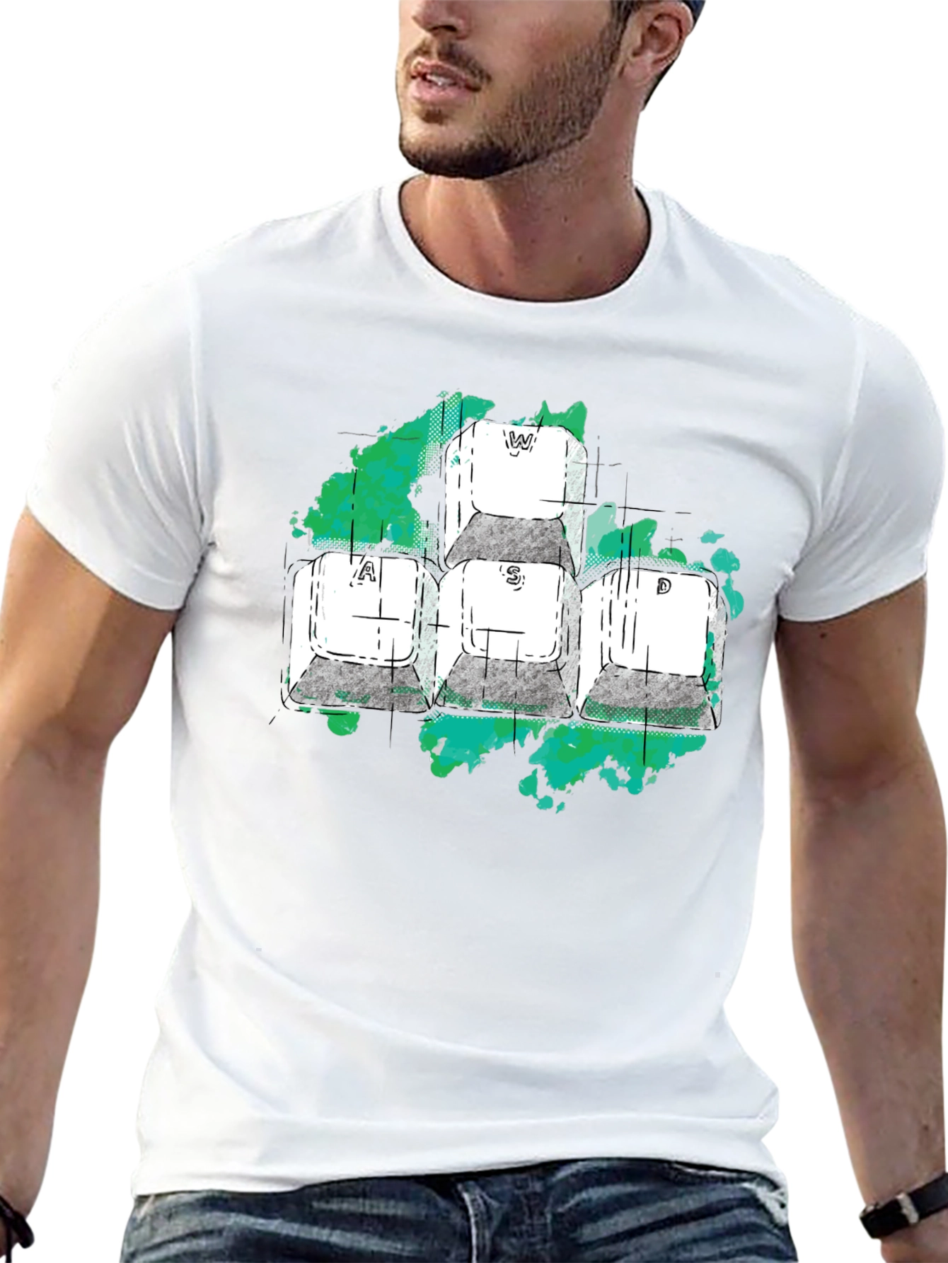 WASD Gaming Keys Graphic T-Shirt
