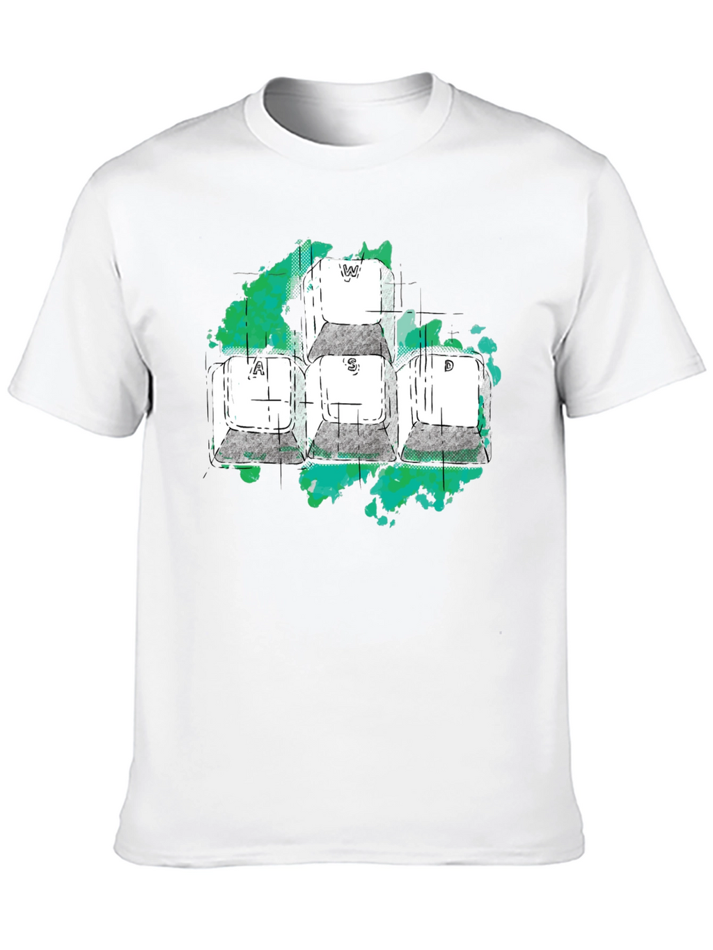 WASD Gaming Keys Graphic T-Shirt