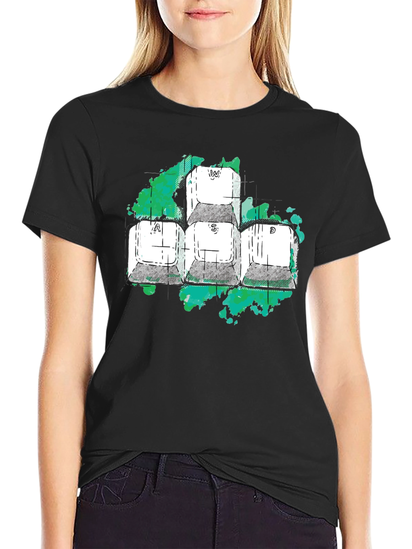 WASD Gaming Keys Graphic T-Shirt