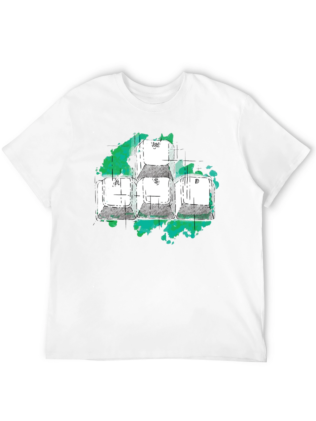 WASD Gaming Keys Graphic T-Shirt