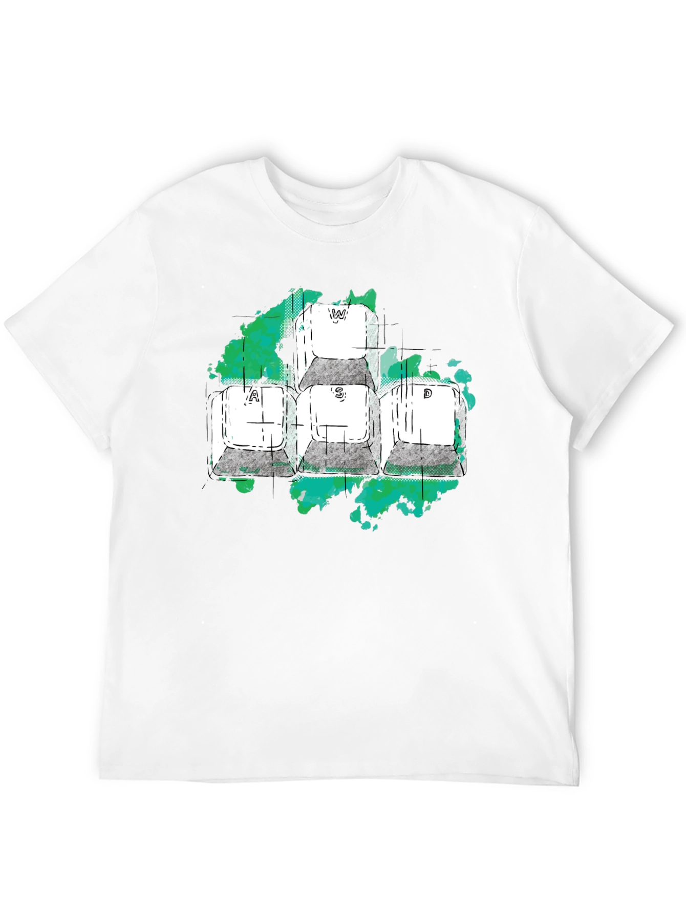 WASD Gaming Keys Graphic T-Shirt