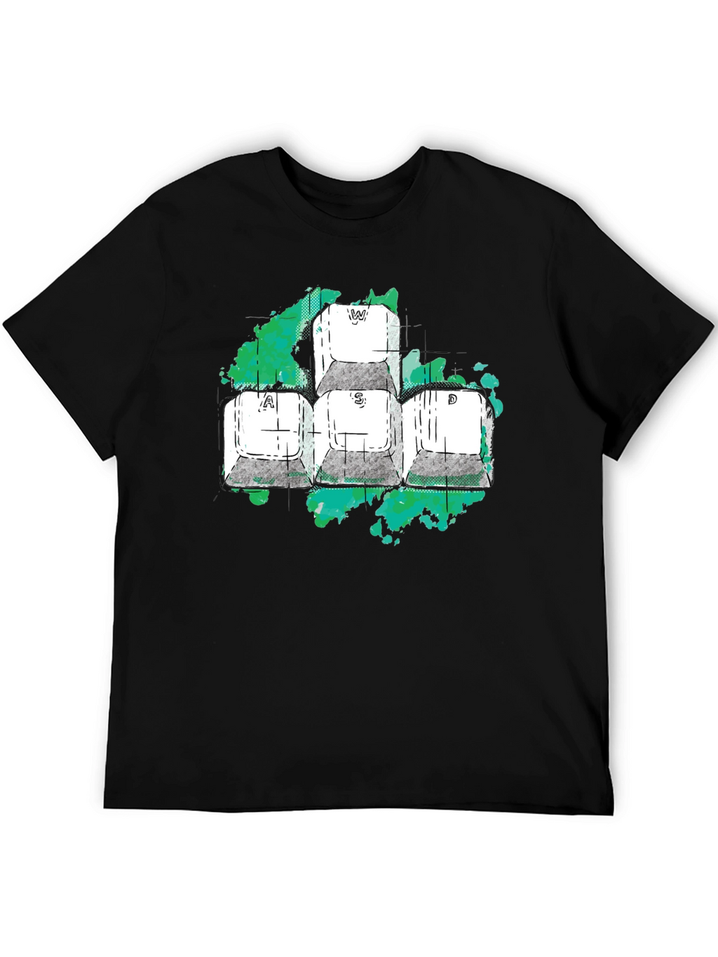 WASD Gaming Keys Graphic T-Shirt