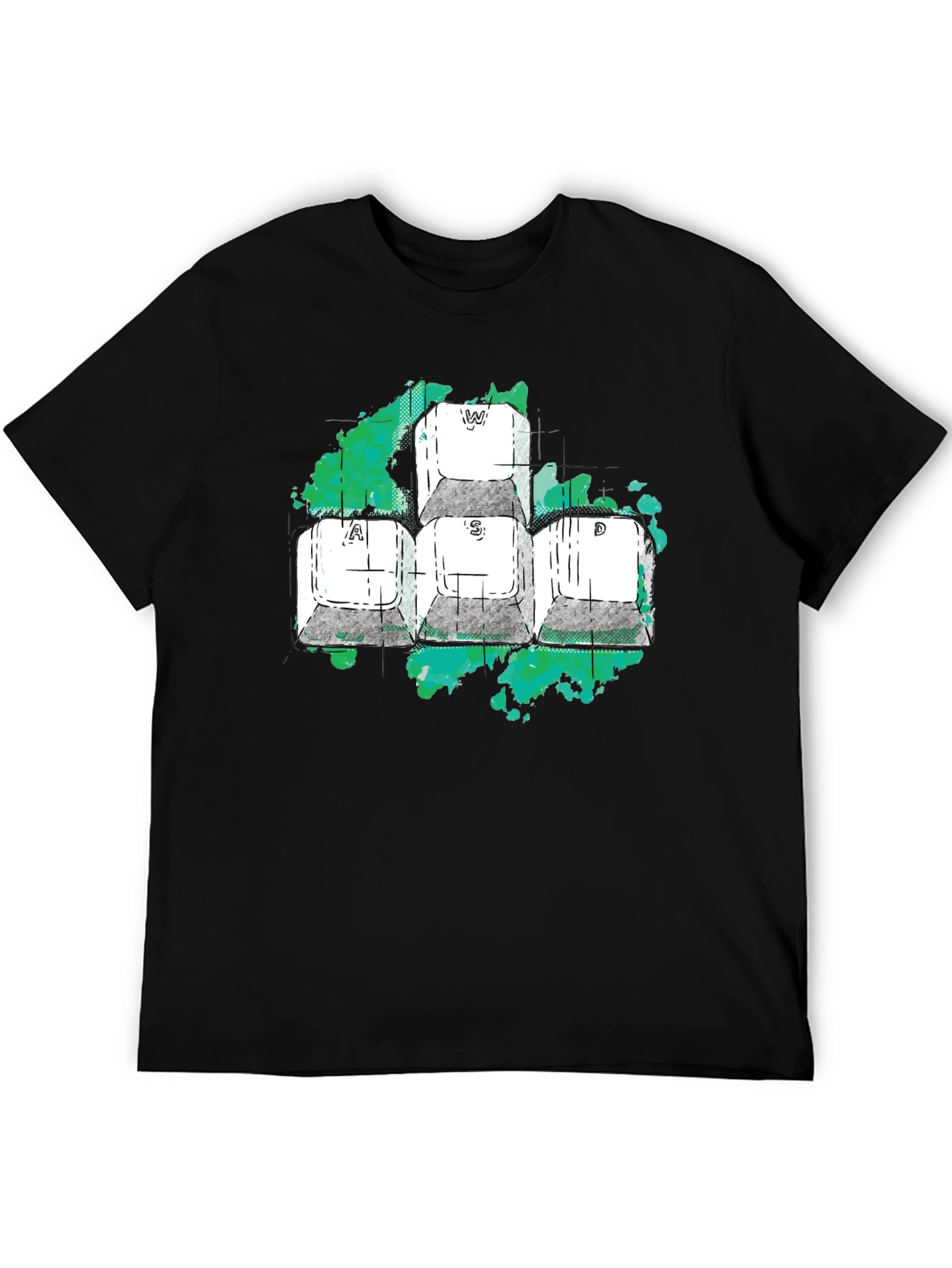 WASD Gaming Keys Graphic T-Shirt