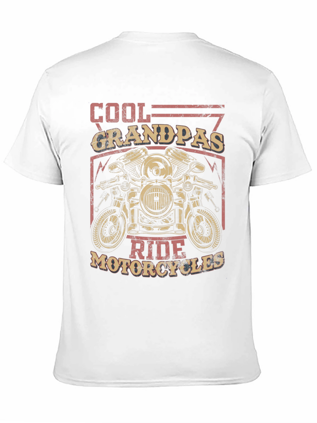 Cool Grandpas Ride Motorcycles Graphic Tee