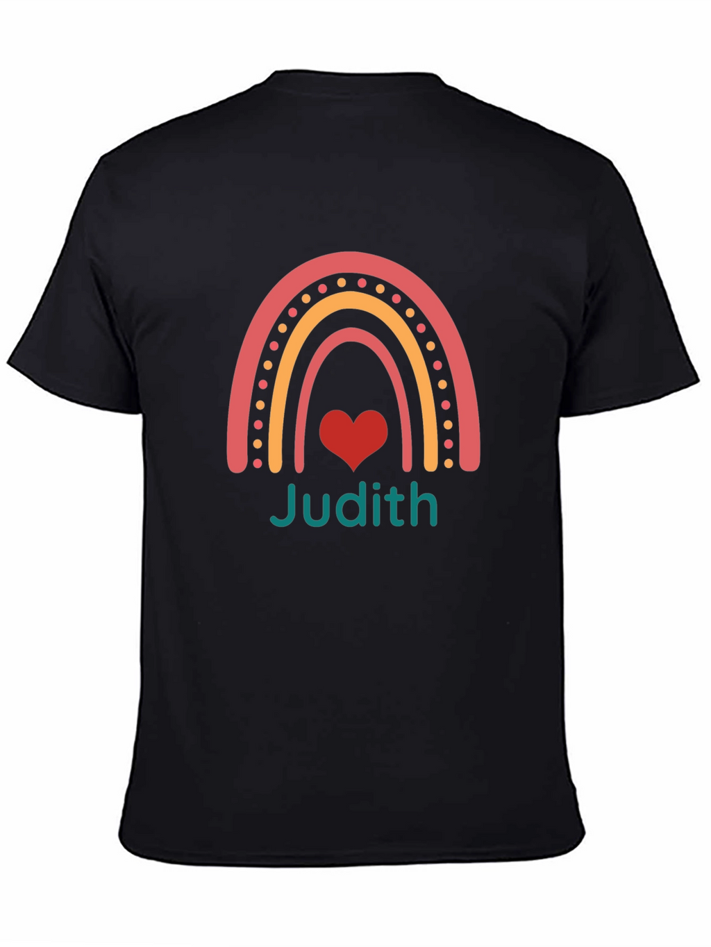 Judith Rainbow Heart Personalized T-Shirt