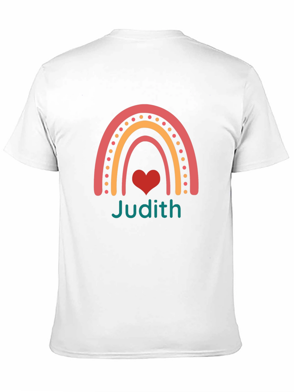 Judith Rainbow Heart Personalized T-Shirt